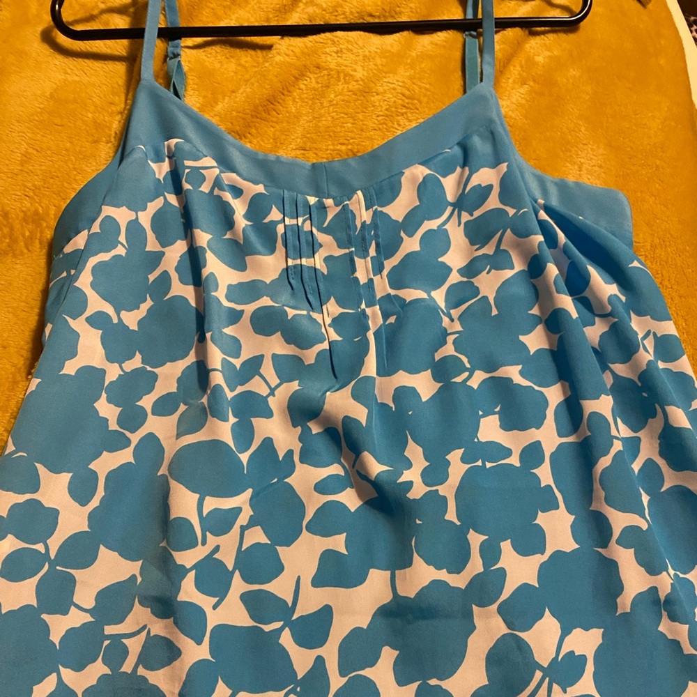 NY&Co turquoise spaghetti strap shirt sz med